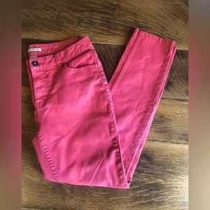 Urban life coral skinny jeans